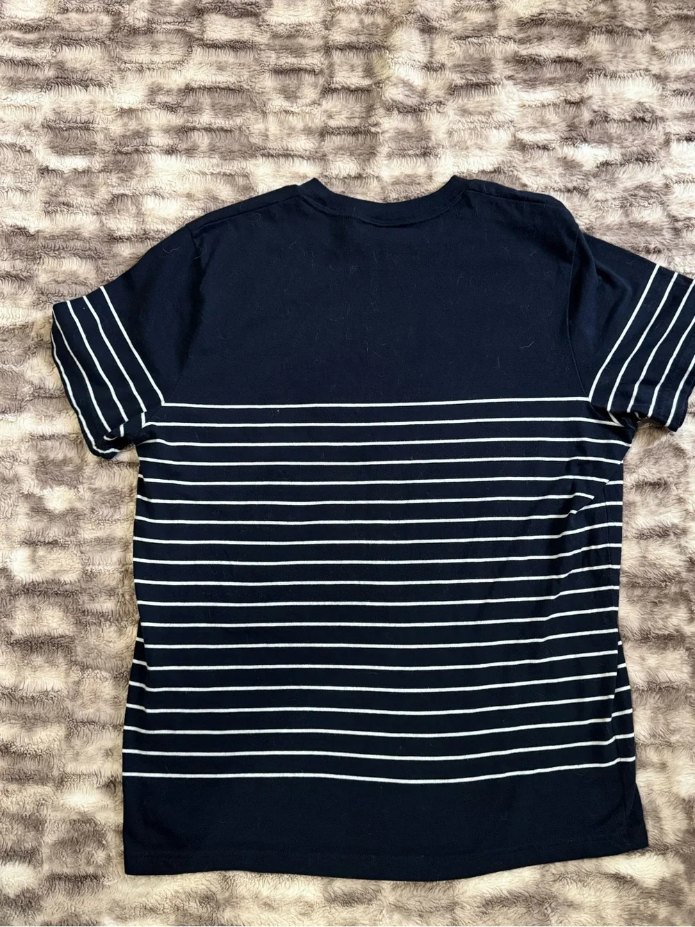 Abercrombie & Fitch Men's XL Striped Pocket Tee - Navy - Heritage Coastal Prep - Picture 2 of 6